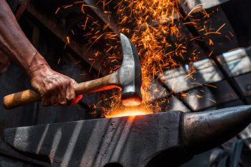 forging metal through motion